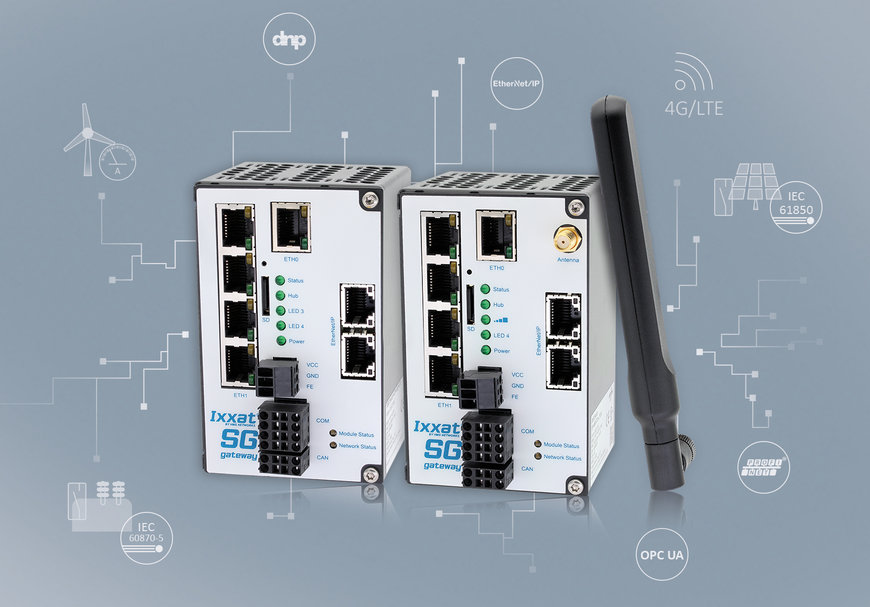 LTE를 지원하는 IEC 61850 및 IEC 60870을 위한 새로운 Ixxat 스마트 그리드 게이트웨이